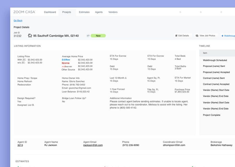 Additional Zoom Casa platform views